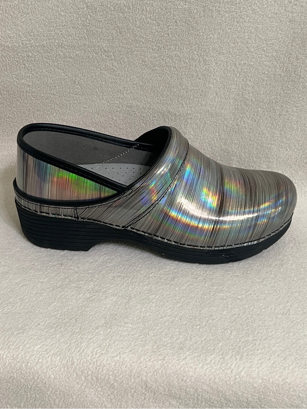 Dansko LT Pro Women's Shoes Prism Metallic Clogs Size 39